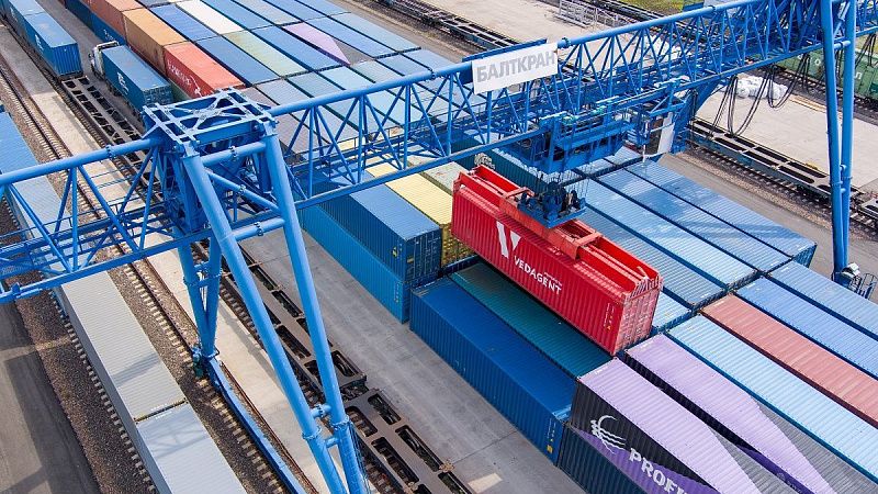 Rail container transportation in the Eurasian space in the first half of 2024